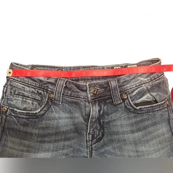 *SOLDMiss Me JP5331B4 Boot Cut Jeans with Embellished Angel Wing Pockets Size 27 - Picture 10 of 14